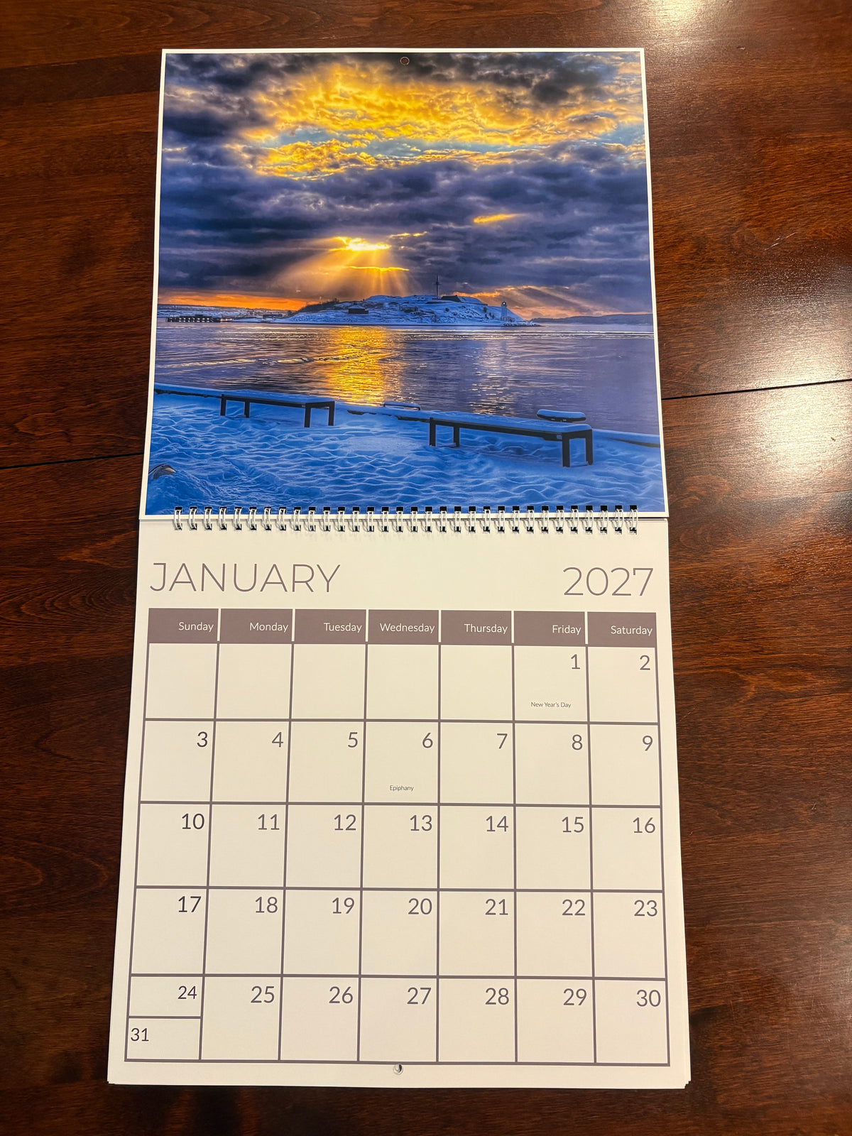 On A Halifax Pier 2027 Calendar