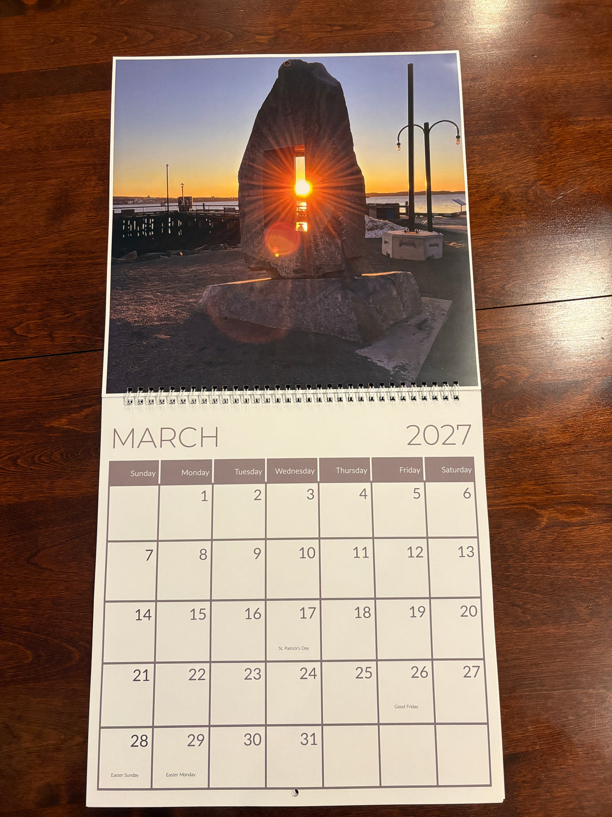 On A Halifax Pier 2027 Calendar