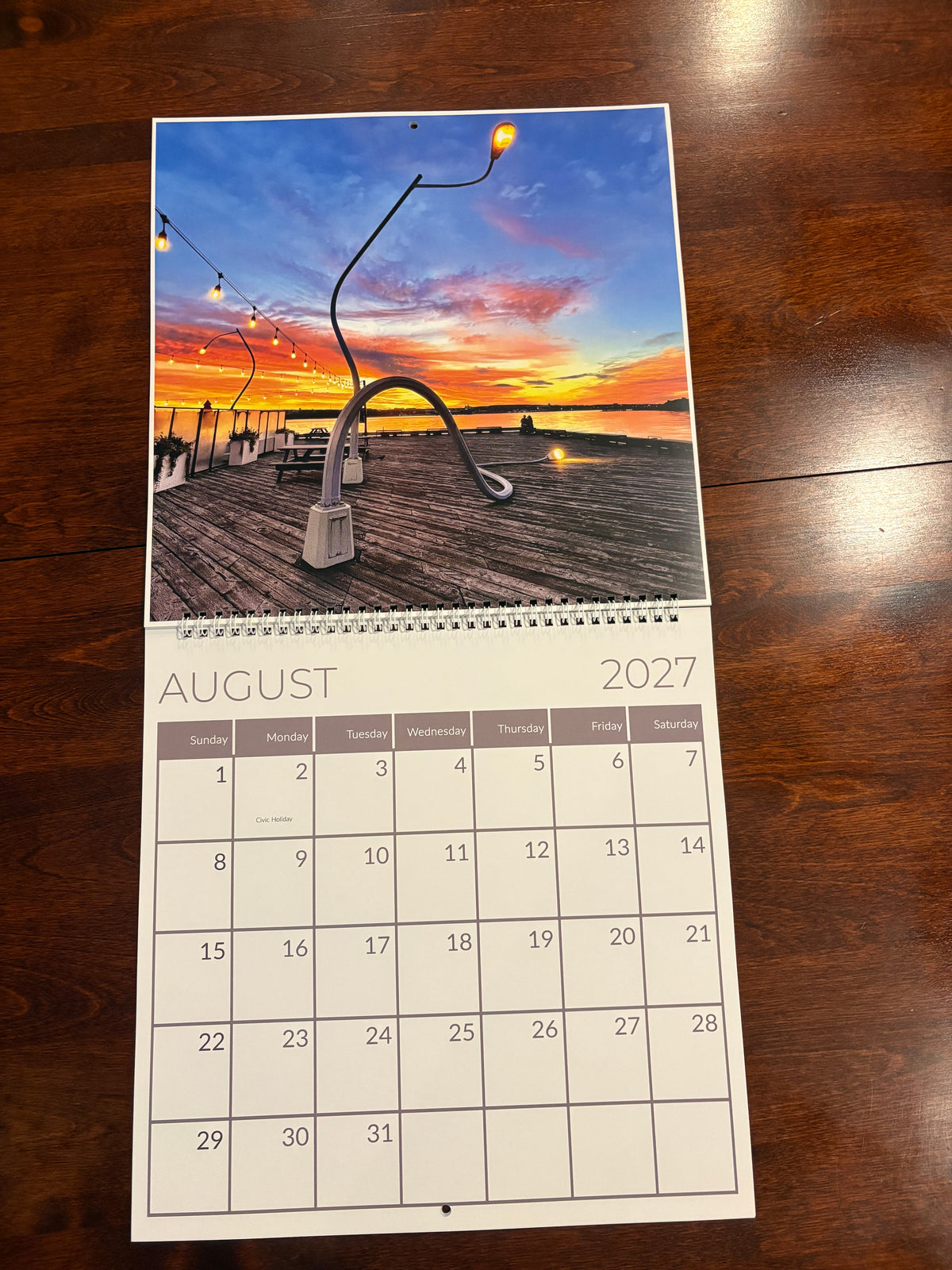 On A Halifax Pier 2027 Calendar