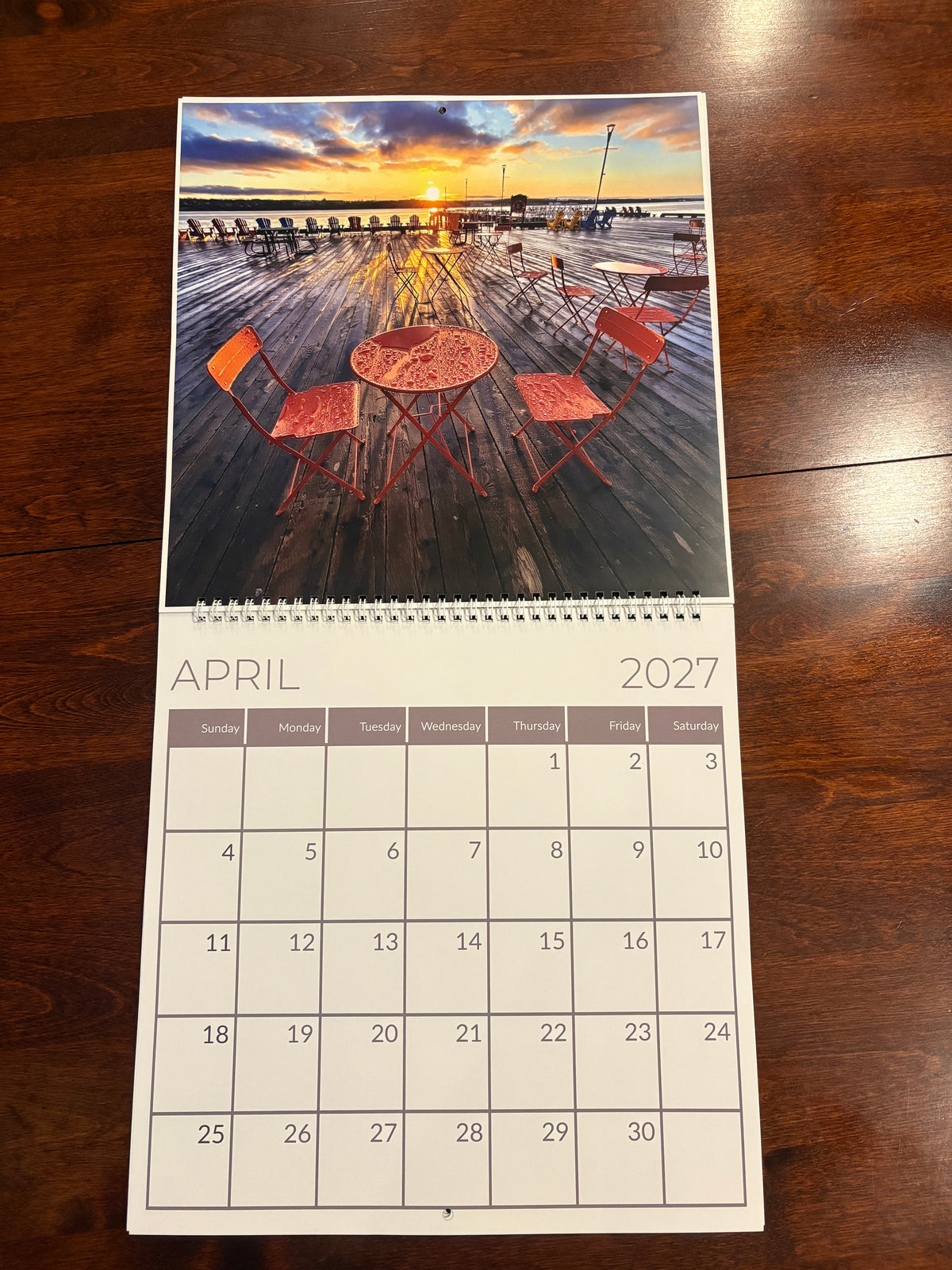 On A Halifax Pier 2027 Calendar