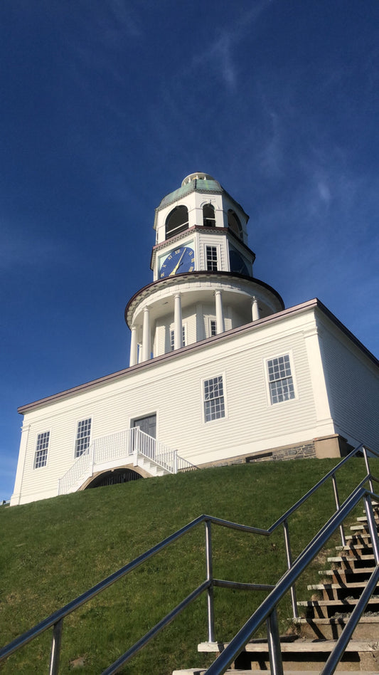 Under the old town clock